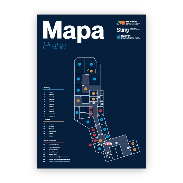 Mapa pobočky - Praha 